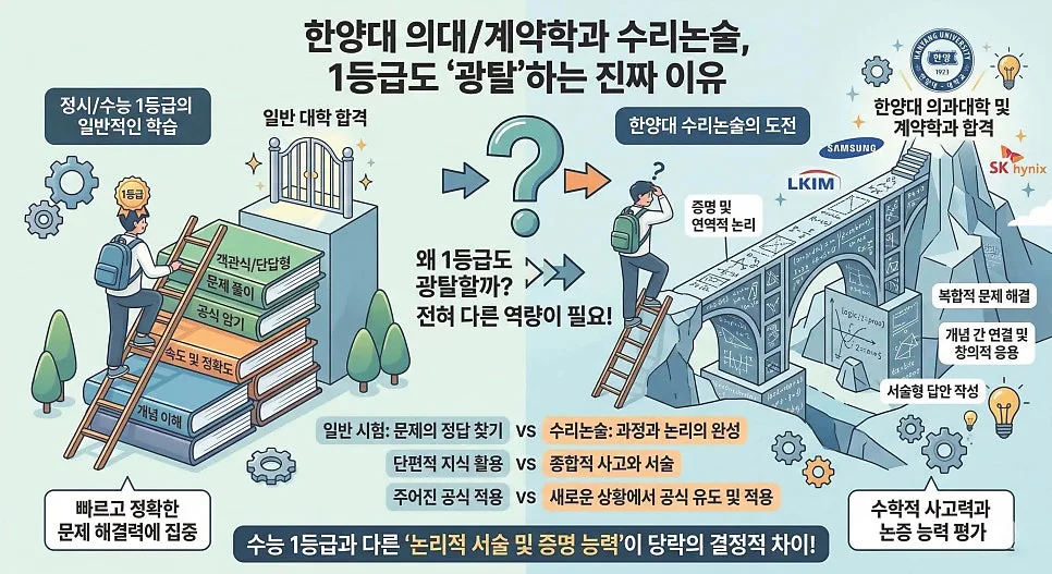 2027 한양대 의대 수리논술, 1등급도 떨어지는 이유 분석