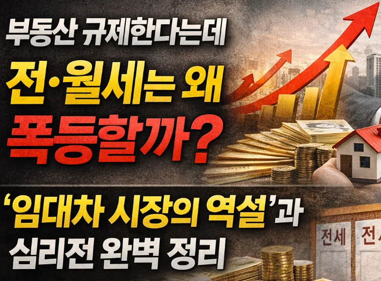 2026년 전월세 폭등 이유: 규제 역설과 시장 심리 분석