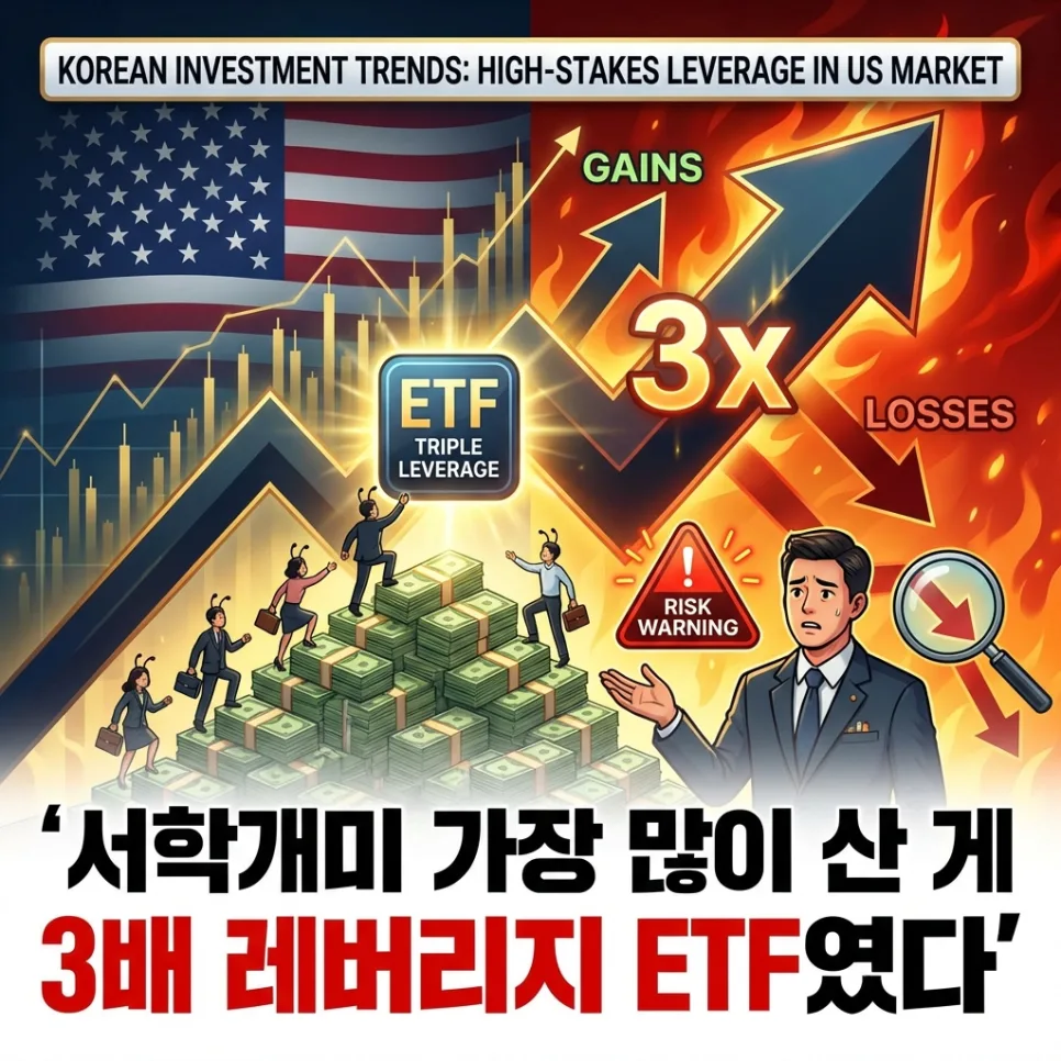 2026년 서학개미 인기 ETF SOXL·TQQQ, 3배 레버리지 장점과 위험