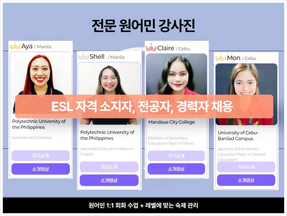 평택 영어회화 1:1 원어민 수업 2026년 후기 및 장단점 분석 3