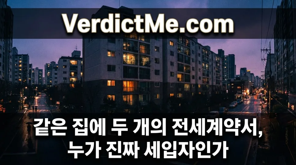 전세계약 2개, 진짜 세입자는 누구? 2026년 판결 분석