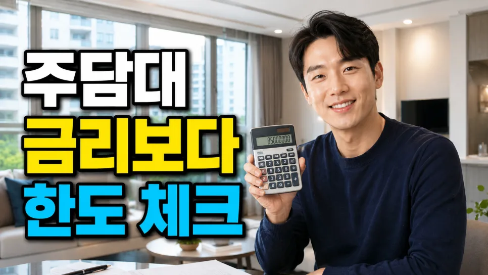 주담대 한도 계산법 2026: 금리보다 중요한 이유와 확인 방법