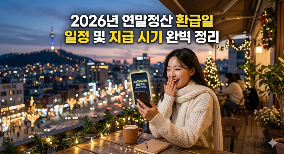 2026년 연말정산 환급금, 언제 받을까? 지급일 총정리 2
