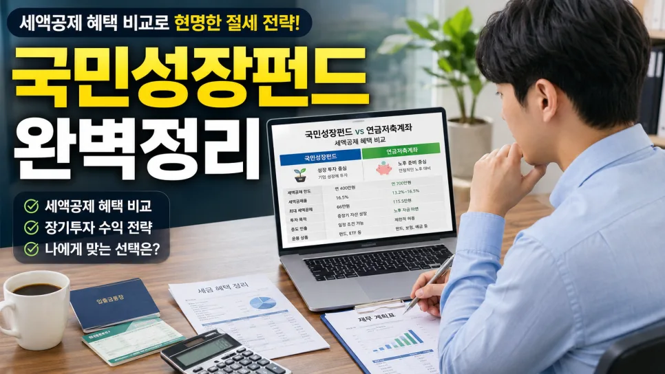 국민성장펀드 절세 전략 2026: 연금저축·IRP 비교 분석