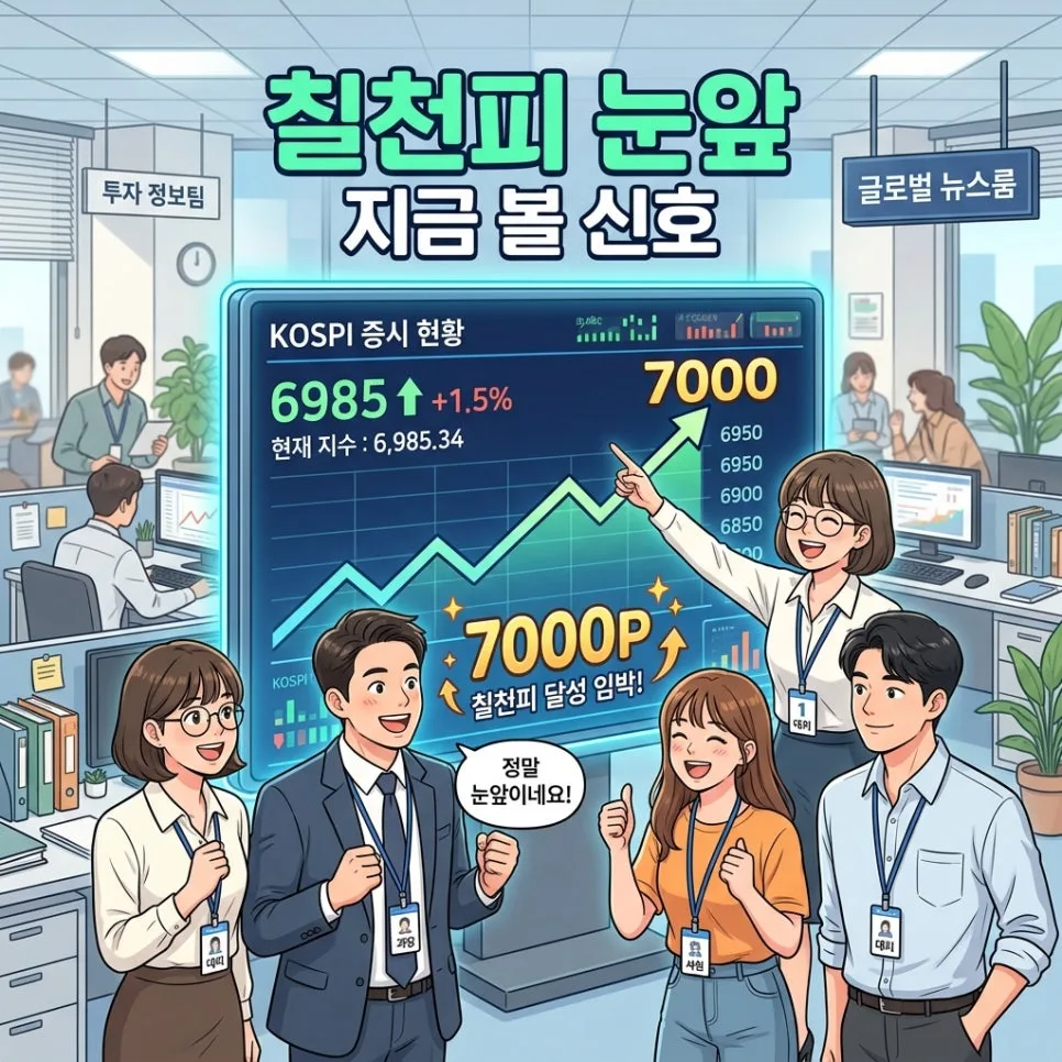 코스피 7000선 돌파 임박? 2026년 최고치 경신 후 투자 전략