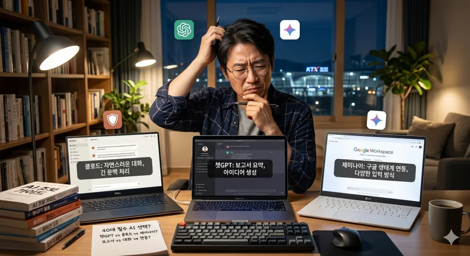 챗GPT vs 클로드 vs 제미나이: 2026년 용도별 최적 AI 선택 가이드