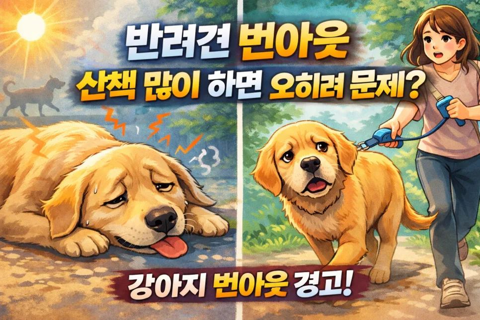 반려견 번아웃 예방: 산책 시간 조절과 질 높이는 법 2026