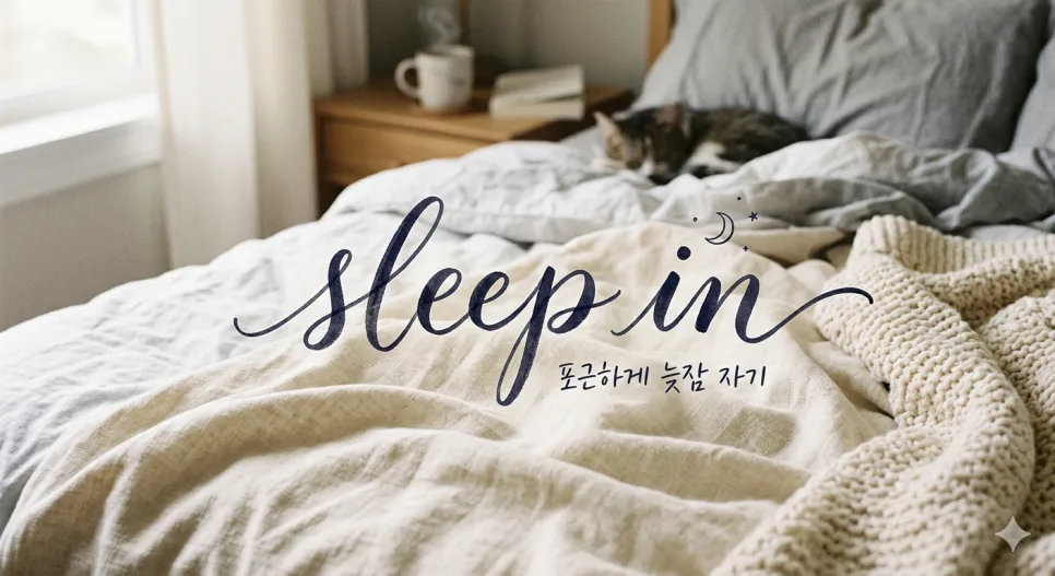 Sleep in vs Oversleep: 2026년 헷갈리는 늦잠 영어 표현 총정리 3