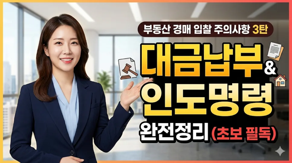 부동산 경매 대금납부와 인도명령, 2026년 성공 전략 총정리 2