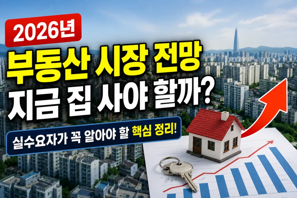 2026년 부동산 시장 전망: 지금 집 사도 될까? 전문가 분석