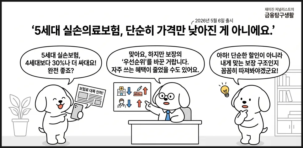 5세대 실손보험, 보험료 절약? 2026년 전환 전 꼭 알아야 할 4가지 2