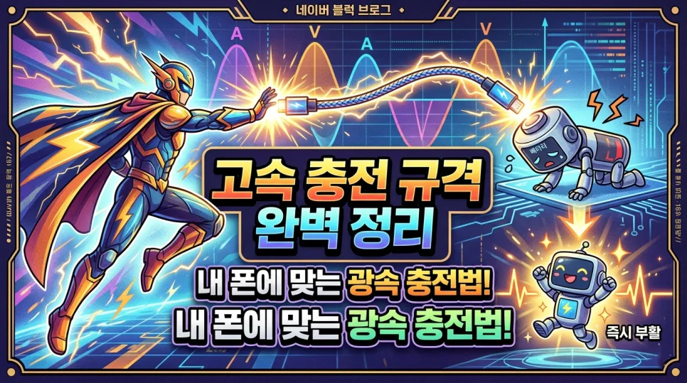 2026년 고속 충전 규격 총정리: USB-PD, PPS, QC 완벽 비교