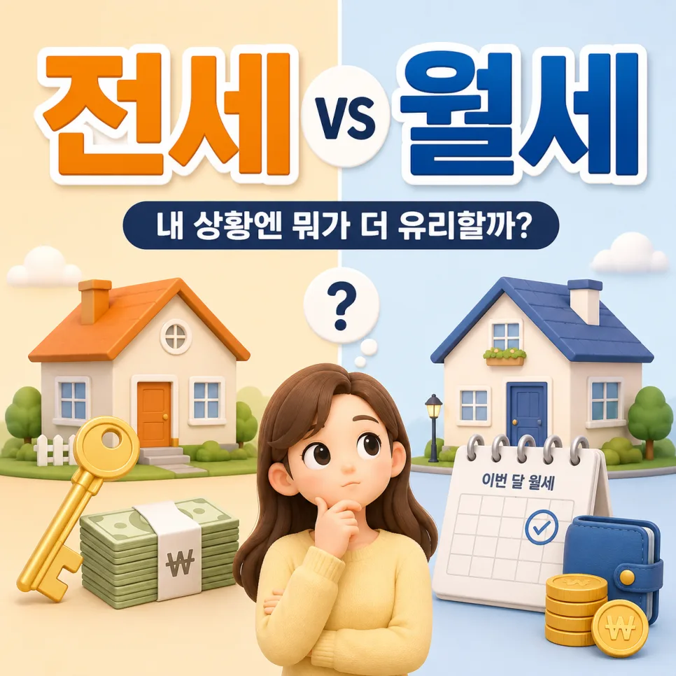 전세 vs 월세 장단점 비교 2026: 내게 맞는 선택은?