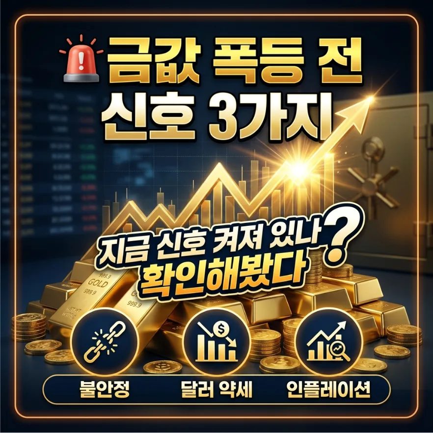 금값 폭등 전 3가지 신호와 2026년 투자 전략