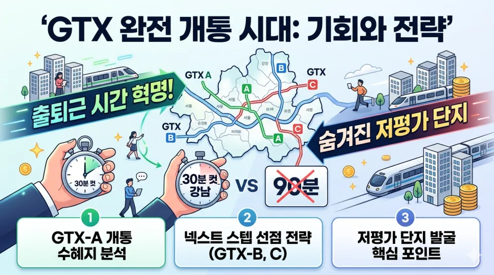 GTX-B/C 노선 2026년 투자 기회: 숨겨진 저평가 단지 찾는 법
