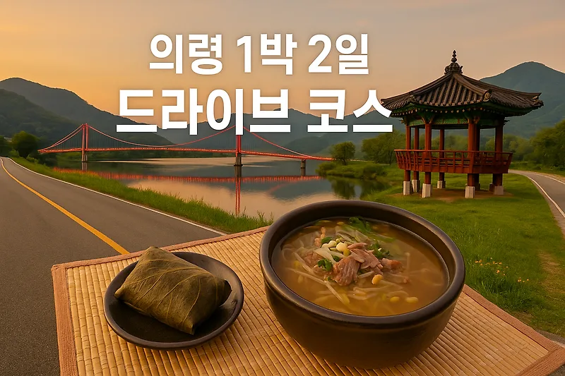 대구 근교 의령 드라이브 코스 2026: 부자 기운 따라 떠나는 당일치기 여행