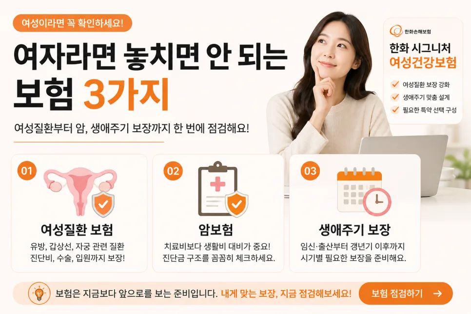 2026년 여성보험 필수 체크리스트: 3가지 핵심 보장 분석