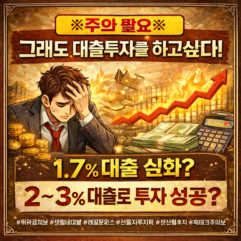 2026년 저금리 대출 활용법: 코인 투자 전 필독 가이드
