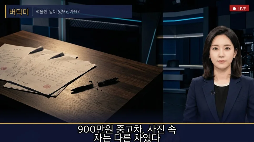900만 원 중고차 사기 수법 2026: 사진과 다른 차, 계약금 환불 가능할까?