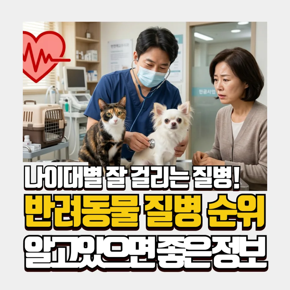 반려동물 나이별 질병 총정리: 강아지·고양이 건강 관리 2026