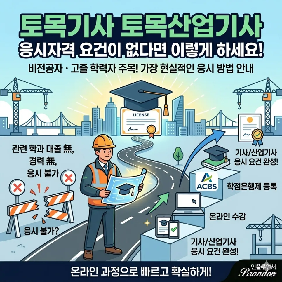 토목기사/산업기사 응시자격, 비전공자도 단기 합격하는 법 (2026)
