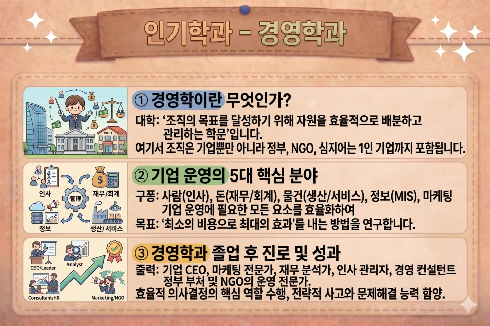 2026년 경영학과 완벽 분석: 배우는 것부터 취업까지 총정리