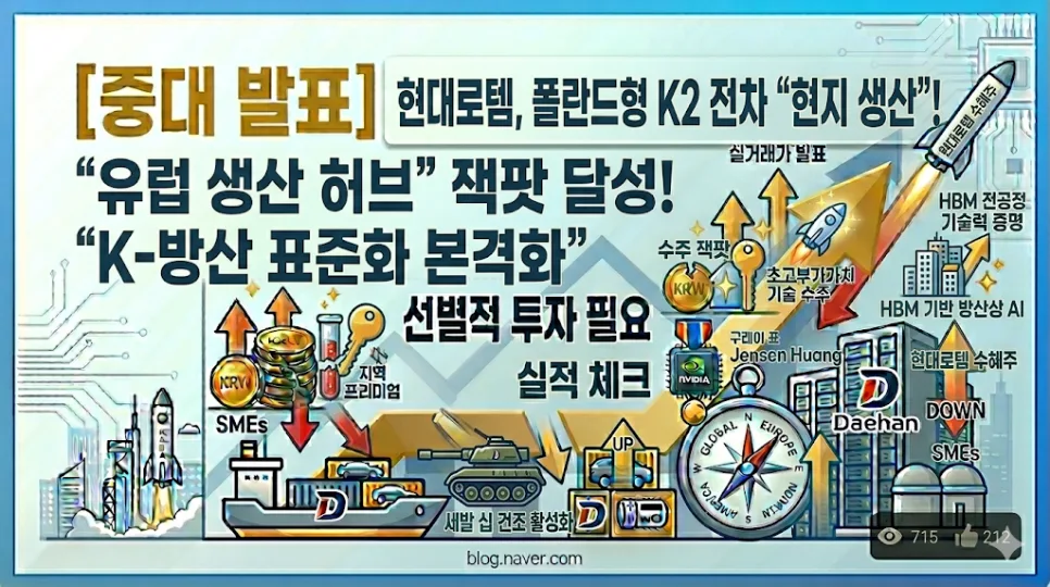 현대로템 K2 폴란드 생산 2026: 유럽 생산 허브 구축 전략