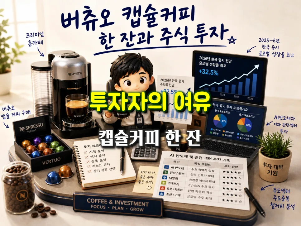 2026년 주식 투자, 캡슐커피처럼 즐기는 균형 잡힌 전략