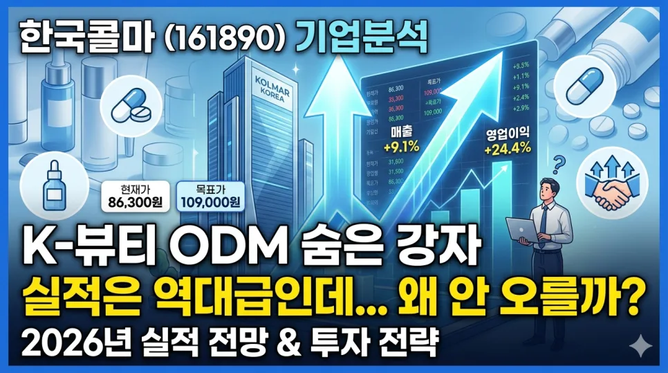 한국콜마 주가 상승 모멘텀 2026: K뷰티 성장 속 숨겨진 기회
