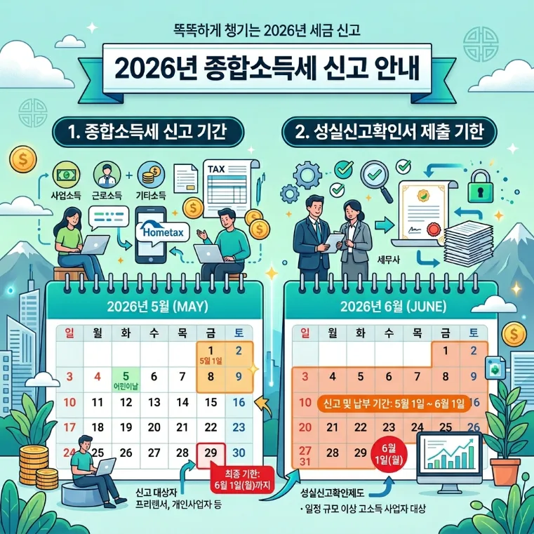 2026 종합소득세 신고, 환급금 조회 방법 총정리