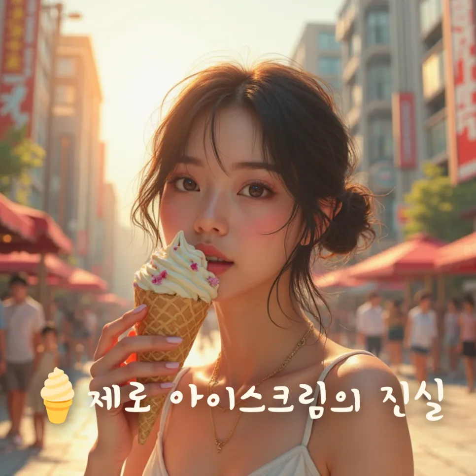 제로 아이스크림 칼로리 진실 2026: 포화지방·당알코올 함정 파헤치기