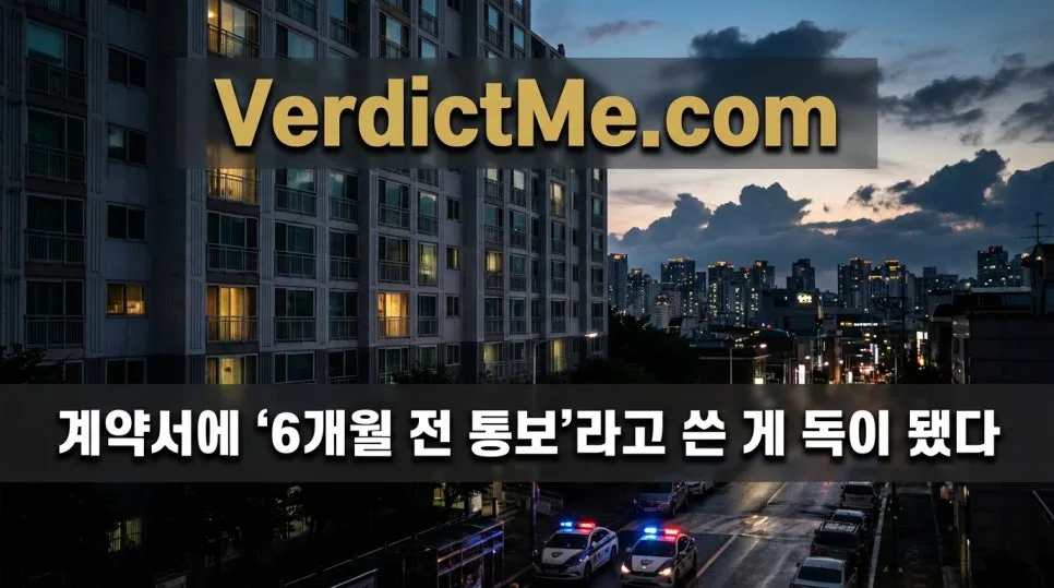 계약서 '6개월 전 통보' 조항, 임차인에게 독 될까? 2026년 판례 분석