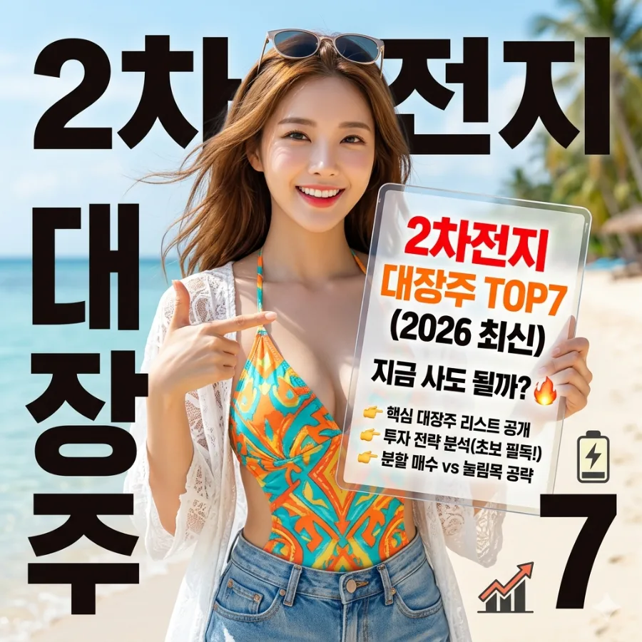 2026년 2차전지 대장주 TOP 7: 에코프로 넘어설 종목은?