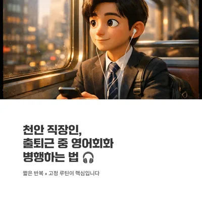 천안 비대면 영어회화 2026: 출퇴근 병행 3개월 완성 로드맵