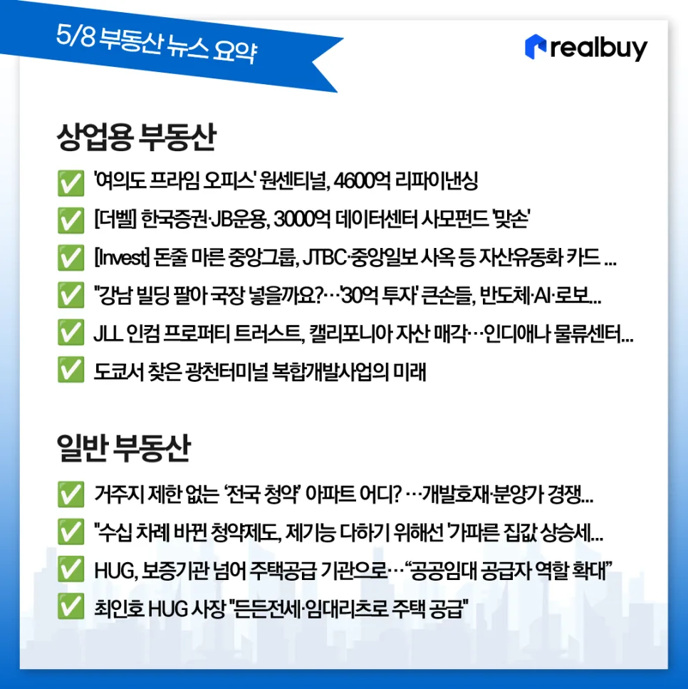 부동산 시장 2026년 5월 전망: 청약·전세·오피스 핵심 분석