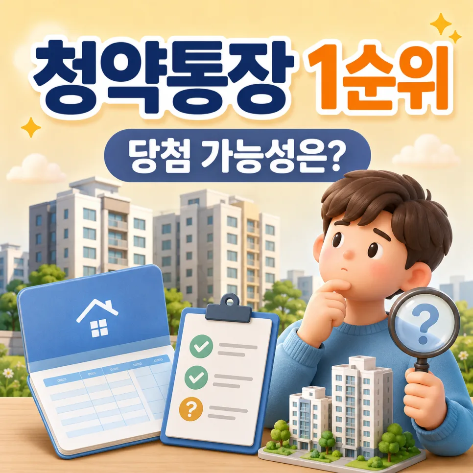 2026년 청약 1순위 조건: 당첨 가능성 높이는 핵심 전략