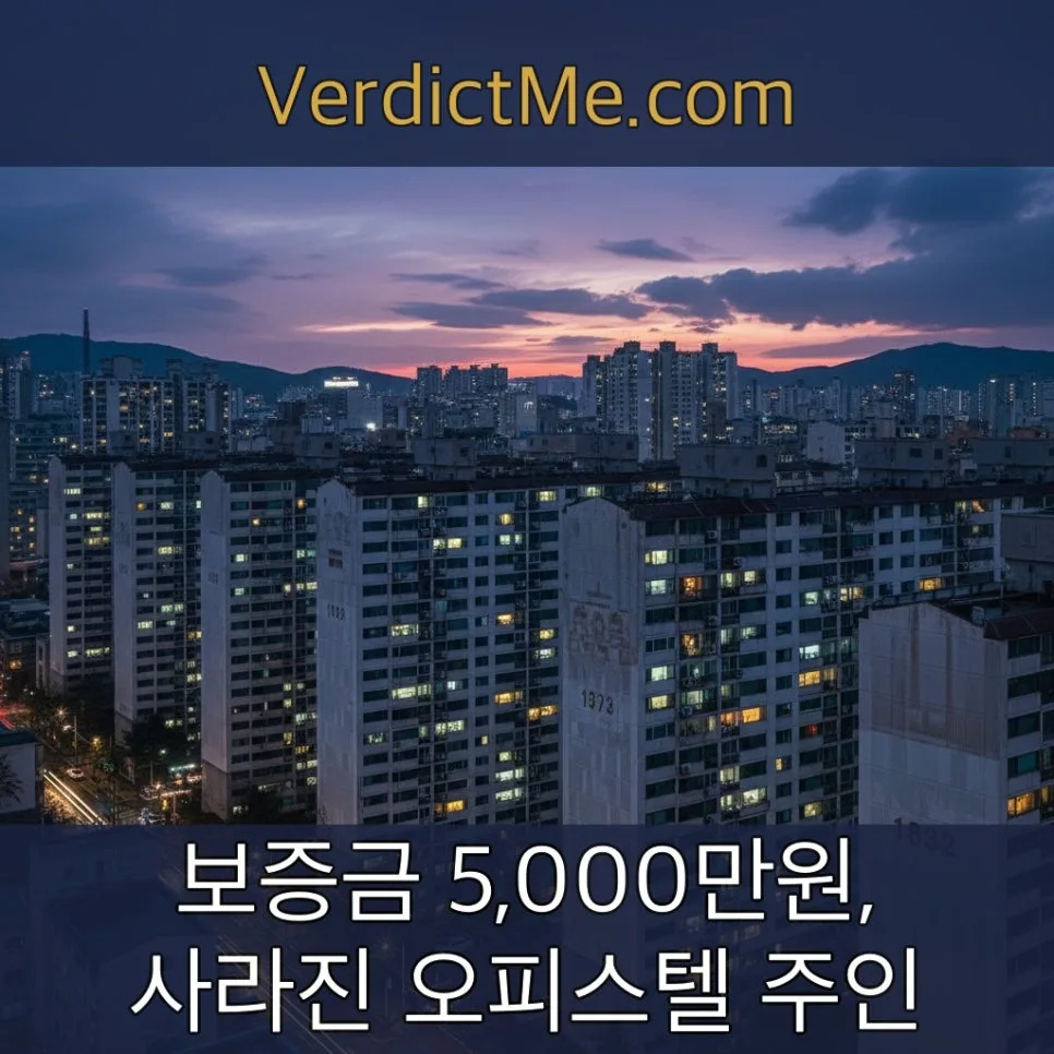 보증금 5천만원 떼인 오피스텔 임차인, 법원 경매 시 보상받는 법 2026