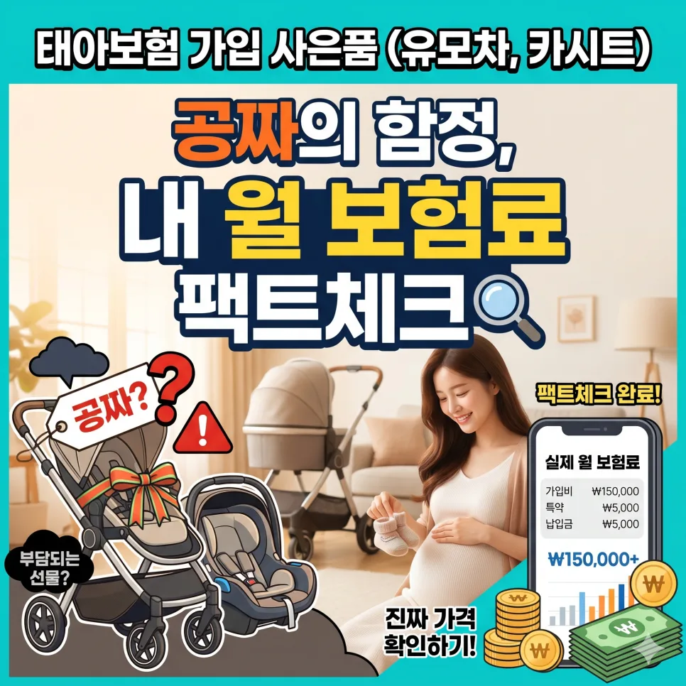 태아보험 사은품 함정 2026: 월 1,600만원 더 내는 이유
