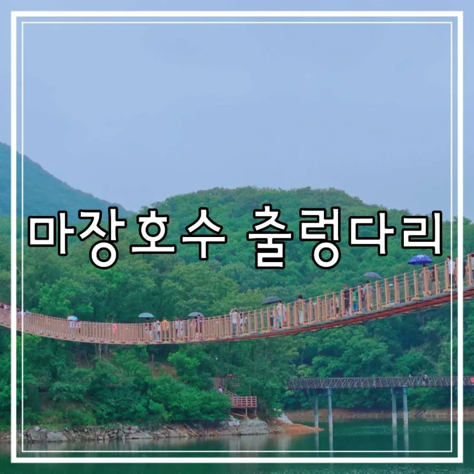 파주 마장호수 출렁다리: 비 오는 날 주말 나들이 코스 2026
