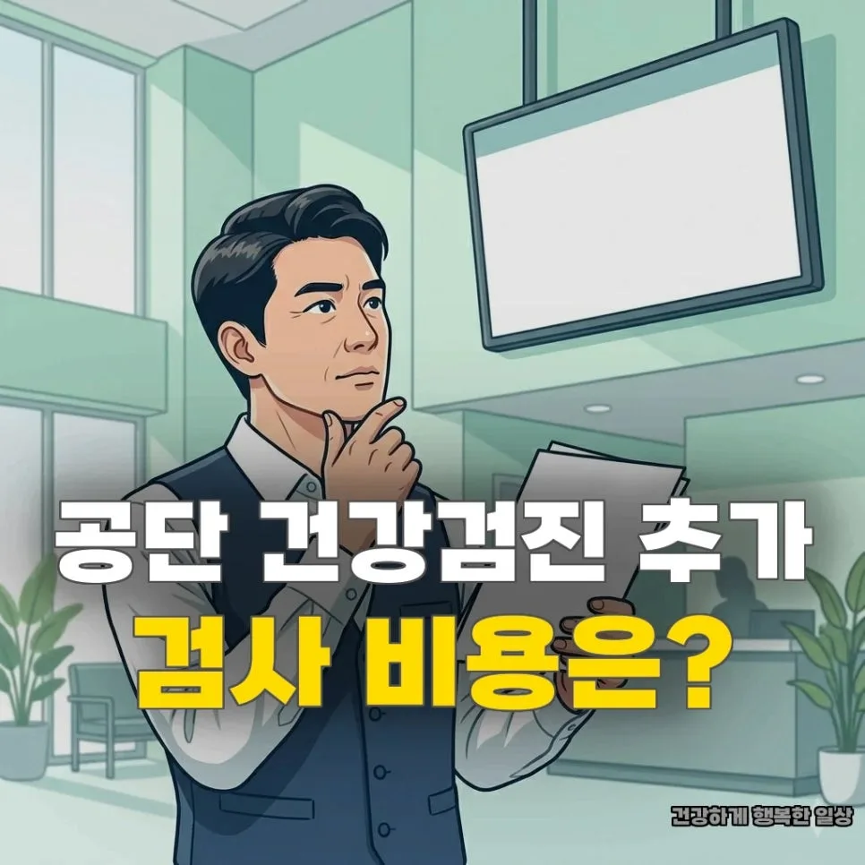 공단 건강검진 추가 검사 비용 2026: 당일 결정 전 꼭 확인하세요