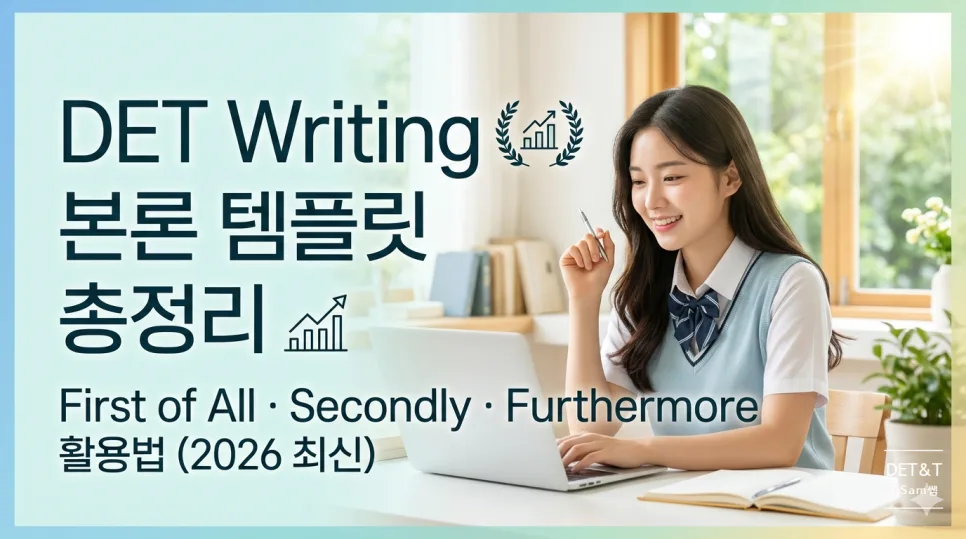 DET Writing 본론 템플릿: 2026년 고득점 필수 전략 완벽 분석