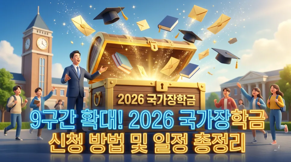 2026 국가장학금, 9구간 확대 및 신청 방법 완벽 가이드