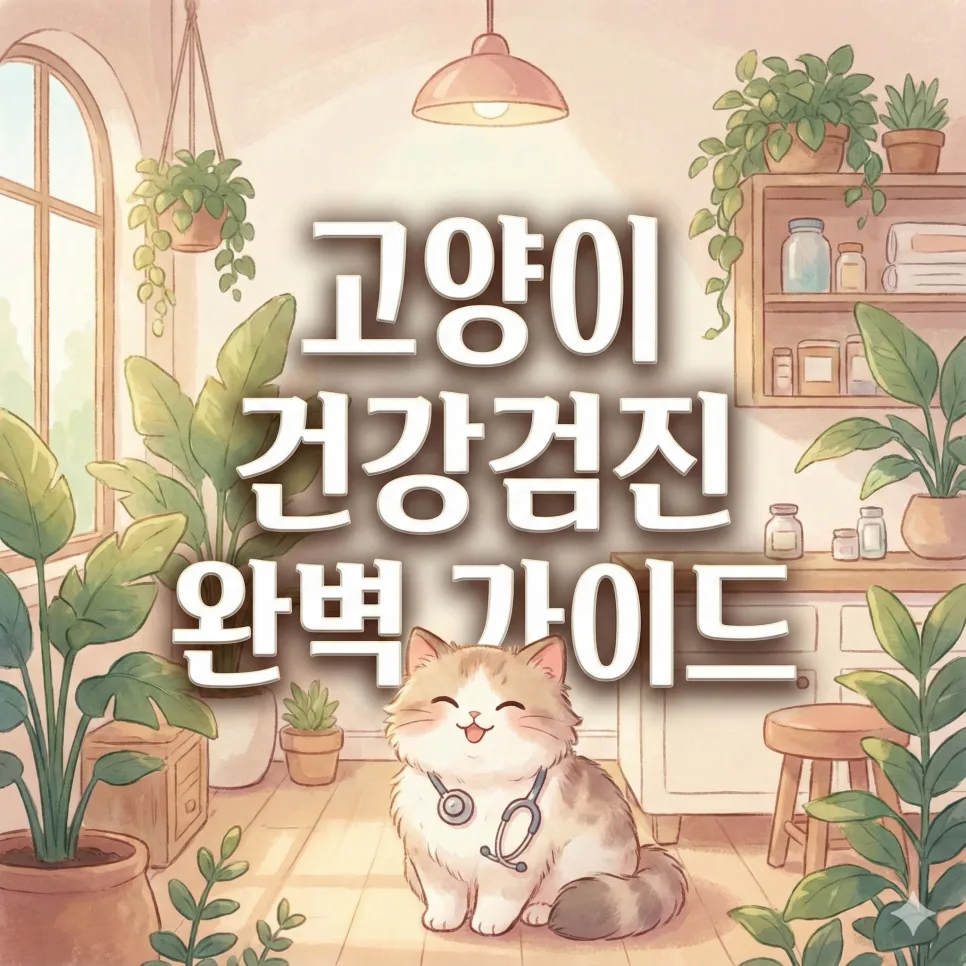 고양이 건강검진 주기와 비용, 2026년 필수 체크리스트