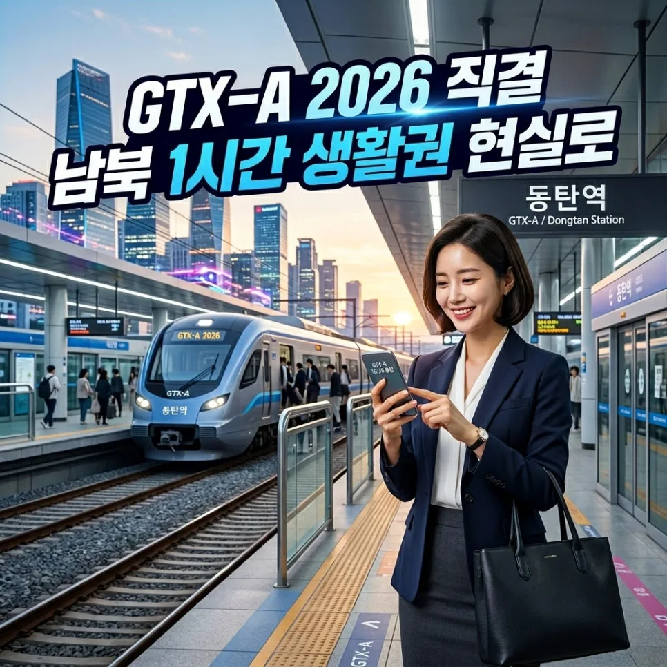 GTX-A 노선 2026년 전 구간 연결: 집값 상승 전망 분석
