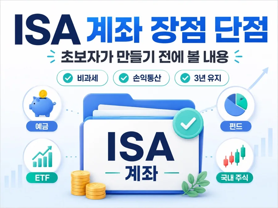ISA 계좌, 2026년 세금 절약 효과 및 가입 조건 완벽 분석