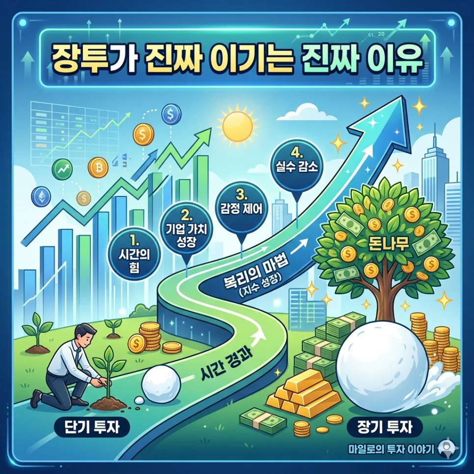 장기투자가 승리하는 비결 2026: 복리 효과와 기업 성장 분석