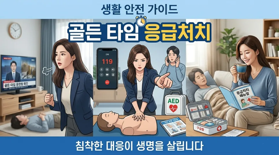 응급처치 골든타임 2026: 가족 생명 지키는 5단계 생존 공식