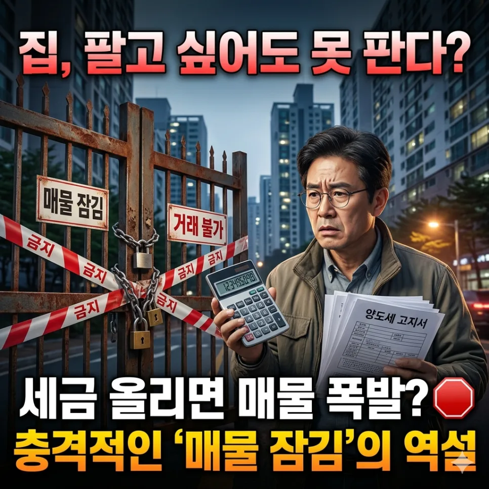 부동산 매물 잠김 현상 2026: 세금 역설과 실제 사례 분석