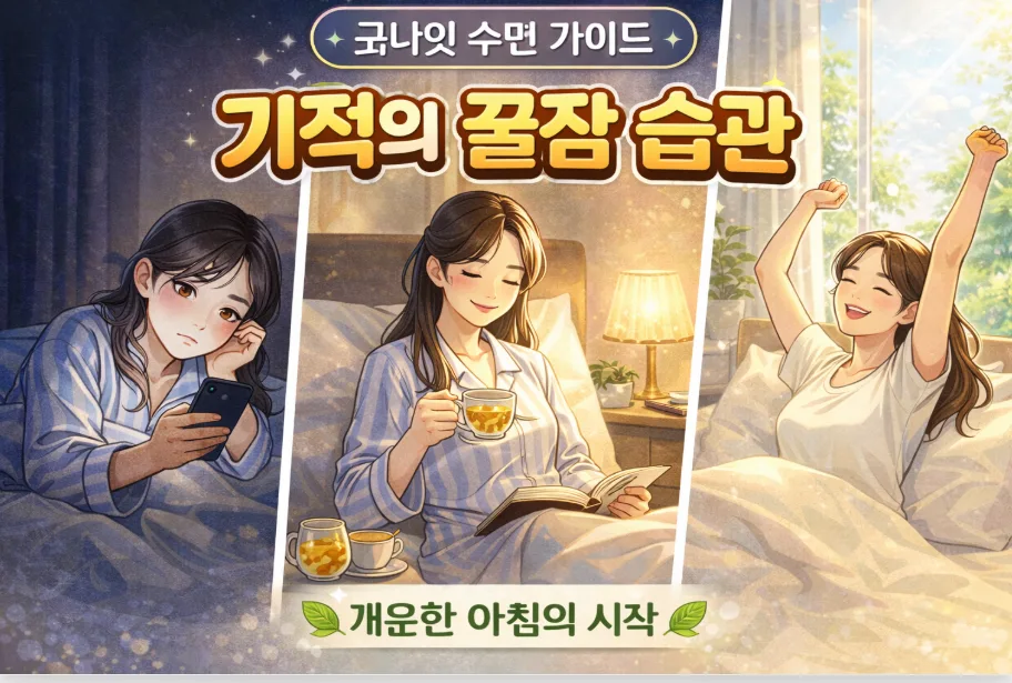 수면 질 높이는 법 2026: 암막 환경과 체온 조절로 숙면 완성