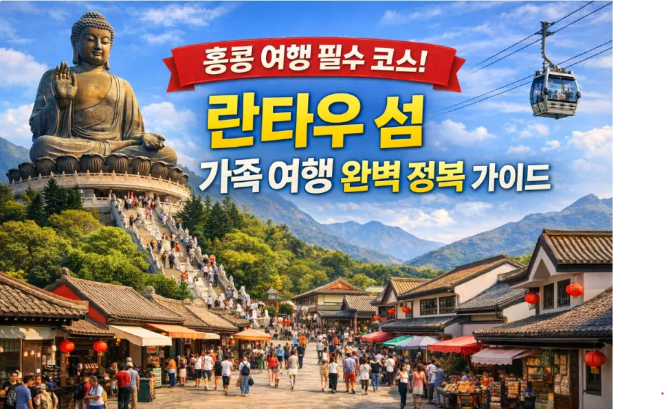 홍콩 란타우 섬 여행 코스 2026: 천단대불부터 디즈니랜드까지